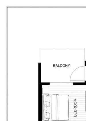 BLU Bellevue Apartments 2x2 9 Floor Plan BLU Bellevue Apartments 2x2 9 Floor Plan